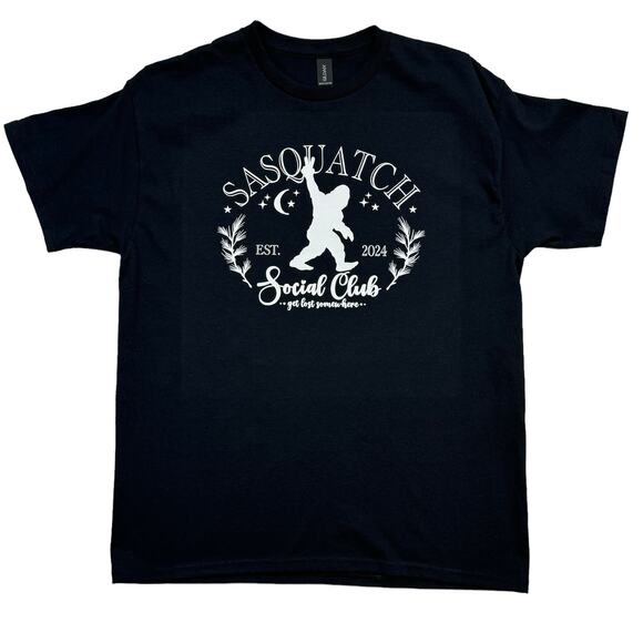 Sasquatch Social Club Women’s Large T-Shirt Short Sleeve Black - Picture 2 of 6